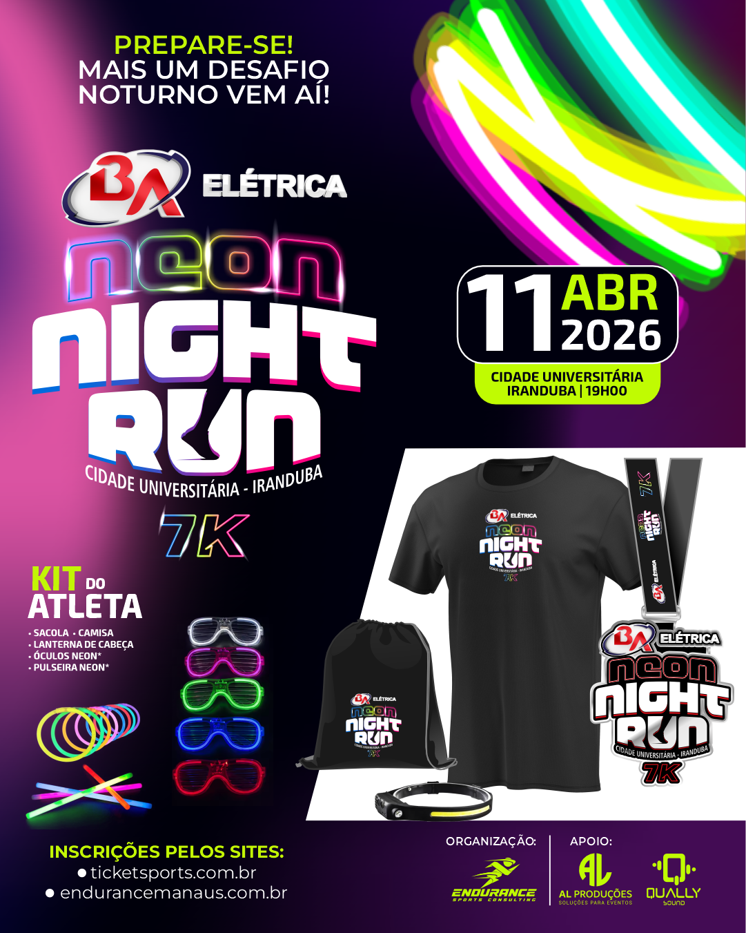BA ELÉTRICA NEON NIGHT RUN 2026